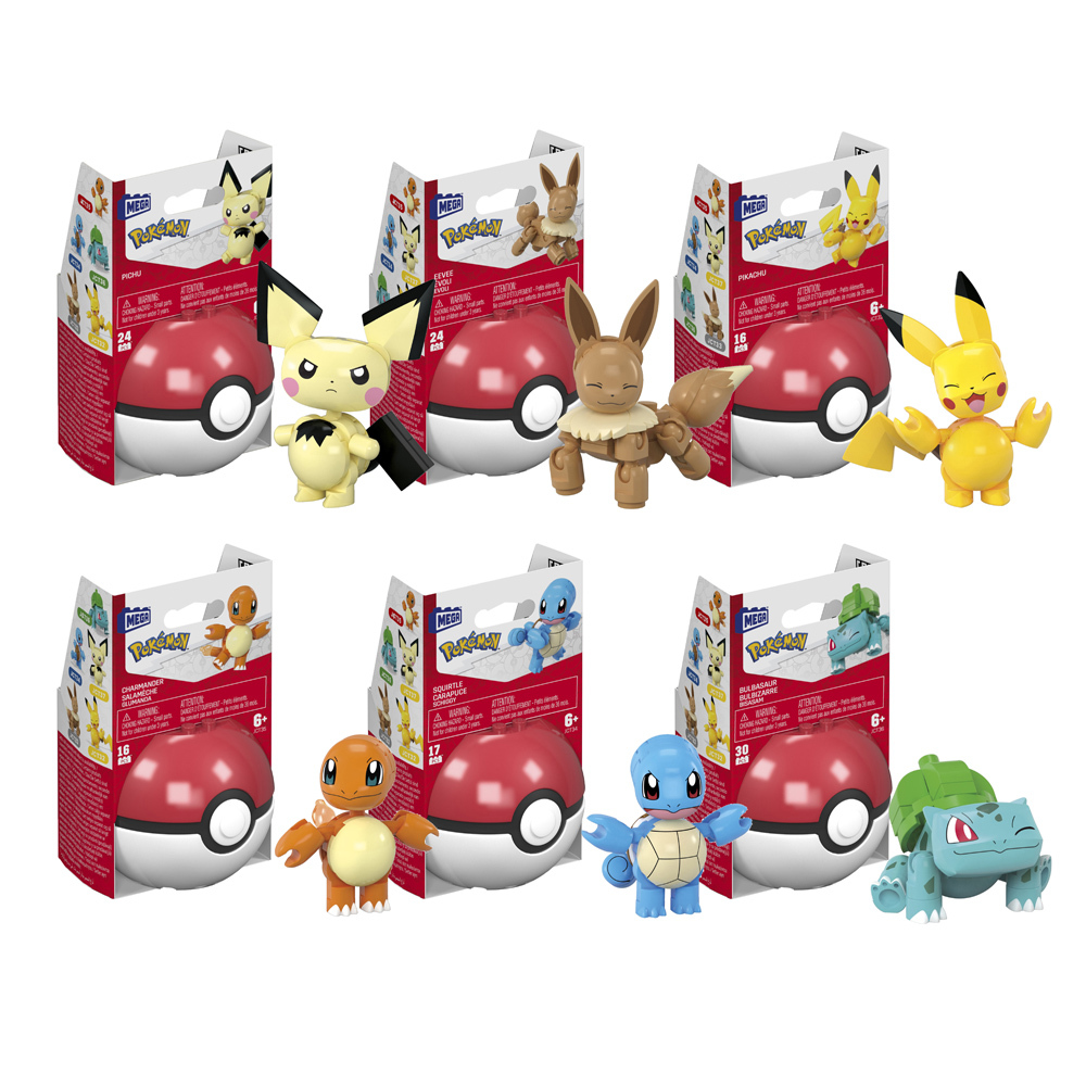 MEGA 美高創建 寶可夢精靈球 一組六入(H箱號)