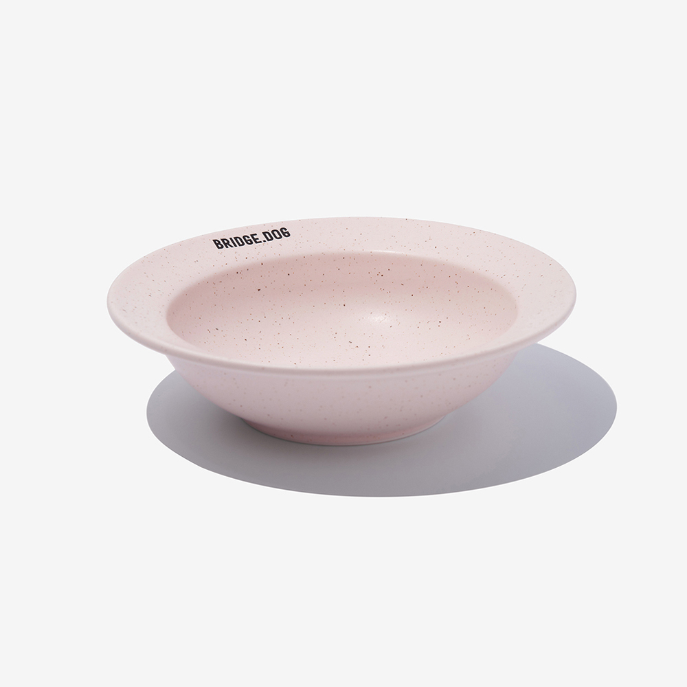BRIDGE.DOG MINI  餅乾霧面飛碟碗 (粉)