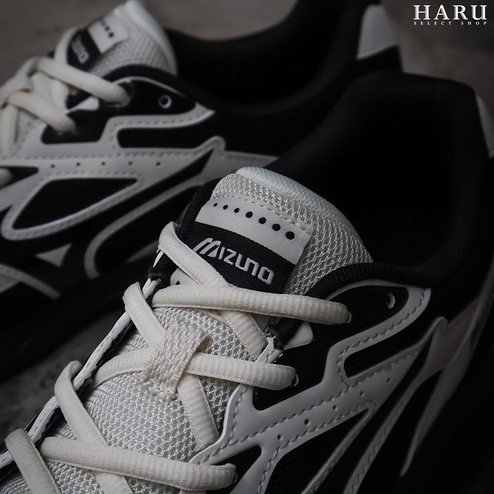 MIZUNO 美津濃SPARK CN 米白黑y2k EVA中底網眼慢跑鞋復古休閒鞋