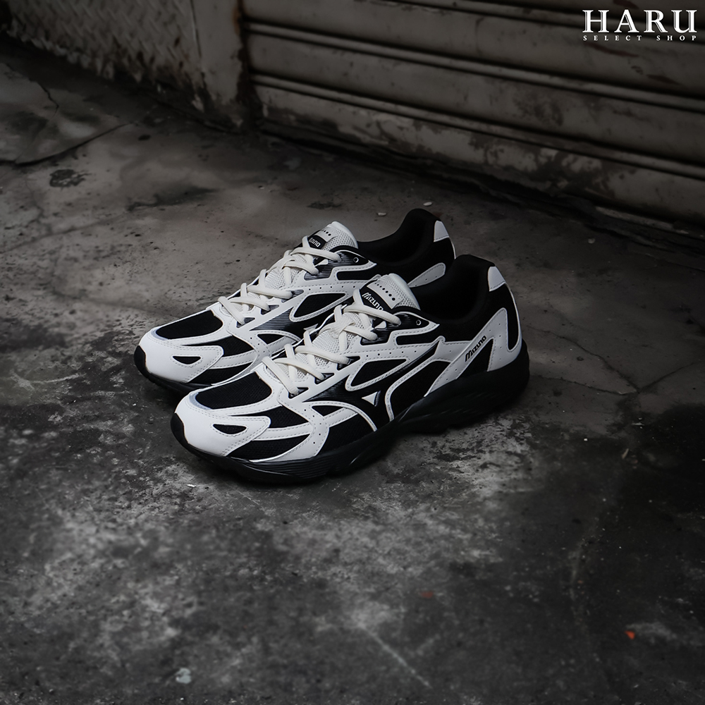 MIZUNO 美津濃SPARK CN 米白黑y2k EVA中底網眼慢跑鞋復古休閒鞋