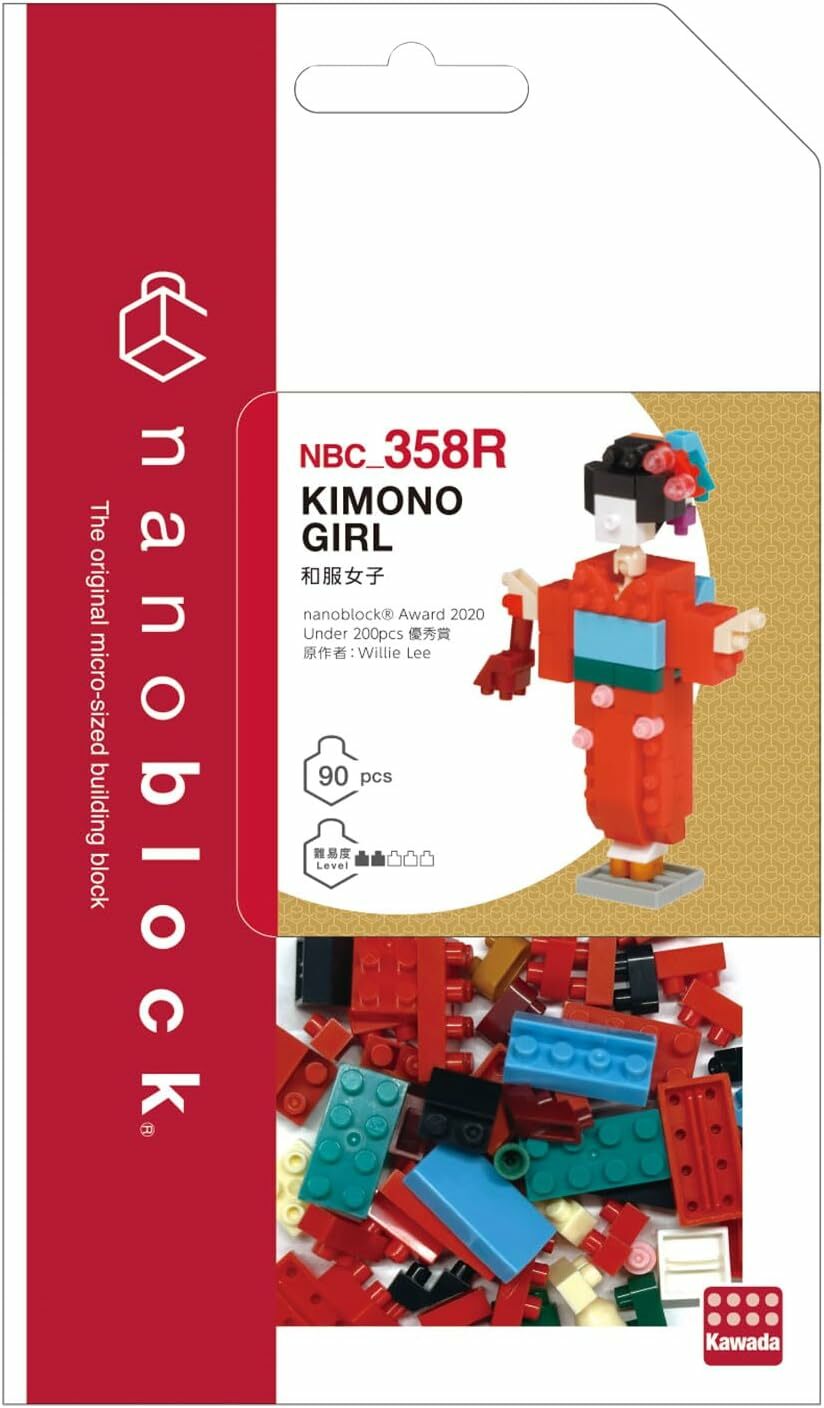 Nanoblock 迷你積木 NBC_358R 和服女子