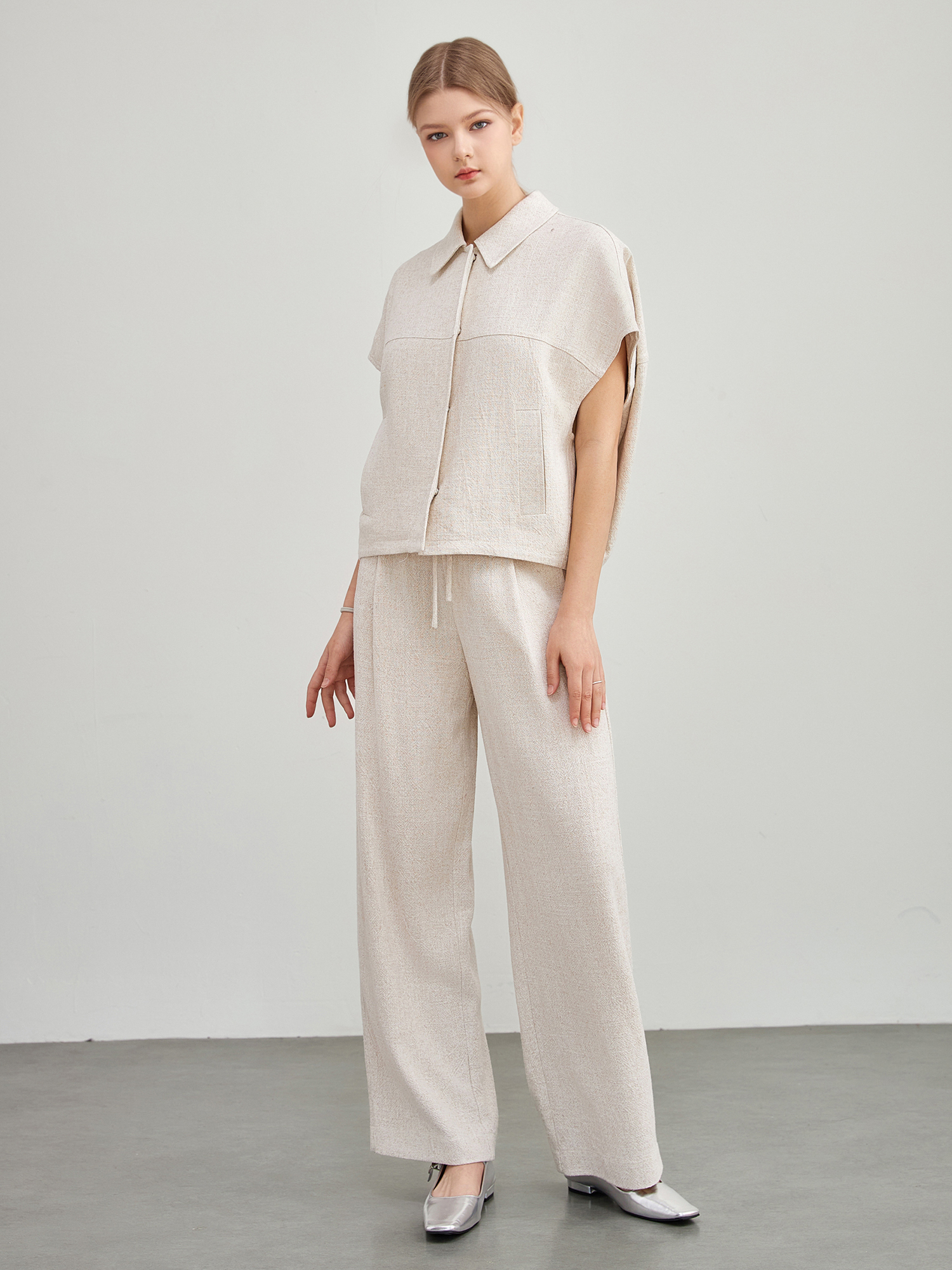 mi-tu 休閒闊腳褲