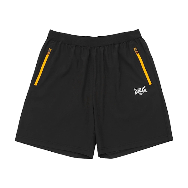EVERLAST 短褲 黑橘 拉鍊 運動短褲 男 4221152120