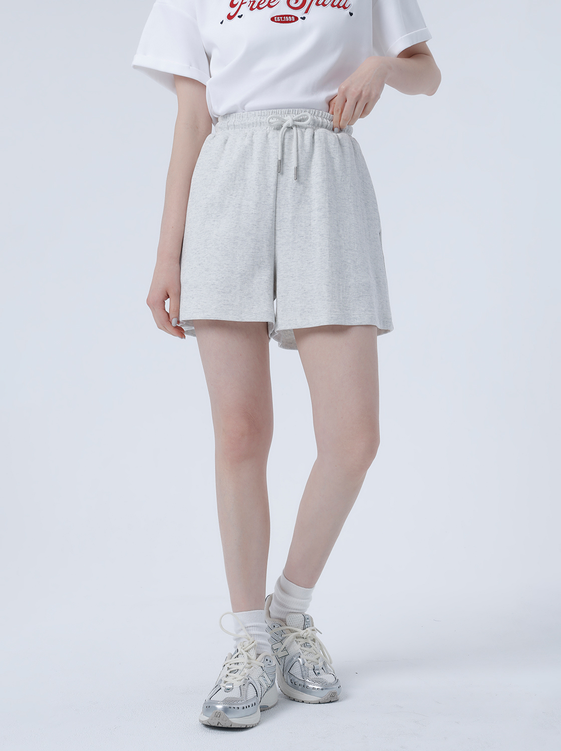 【期間限定】MORECOLOR 鬆緊抽繩短褲