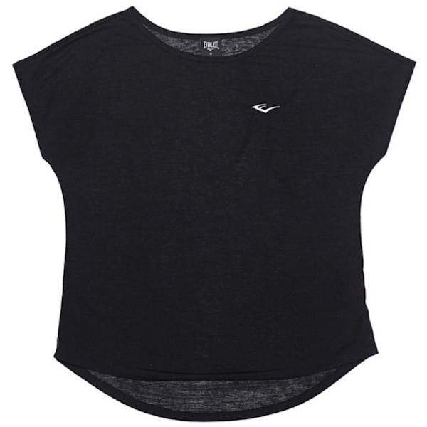 EVERLAST 短T 黑色 冰涼紗 寬版 運動 上衣 女 4122107420