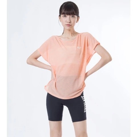 EVERLAST 短T 粉橘 冰涼紗 寬版 運動 上衣 女 4122107451