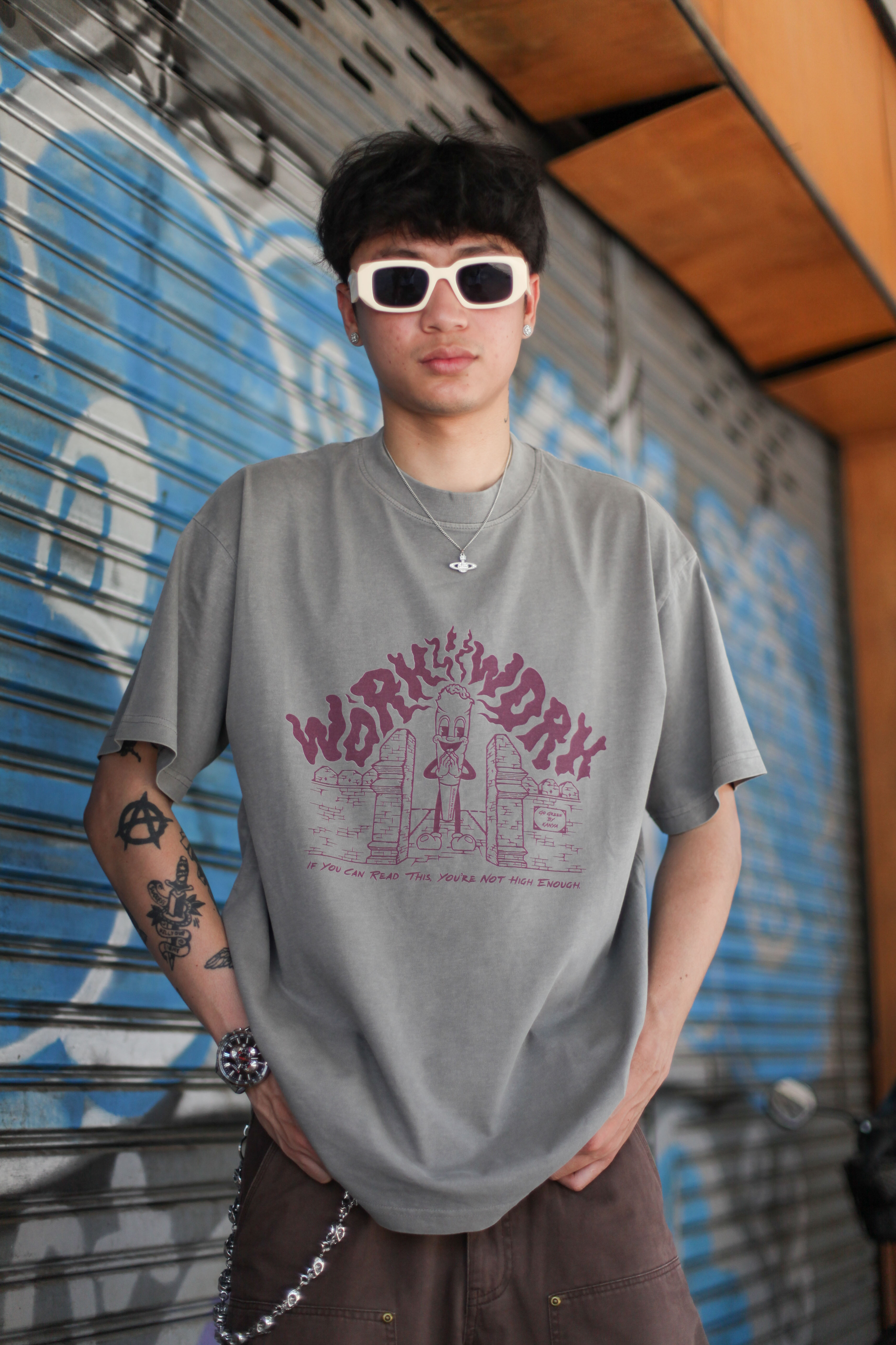 WORKWORK-25SS ”Go Green” 灰色大床木