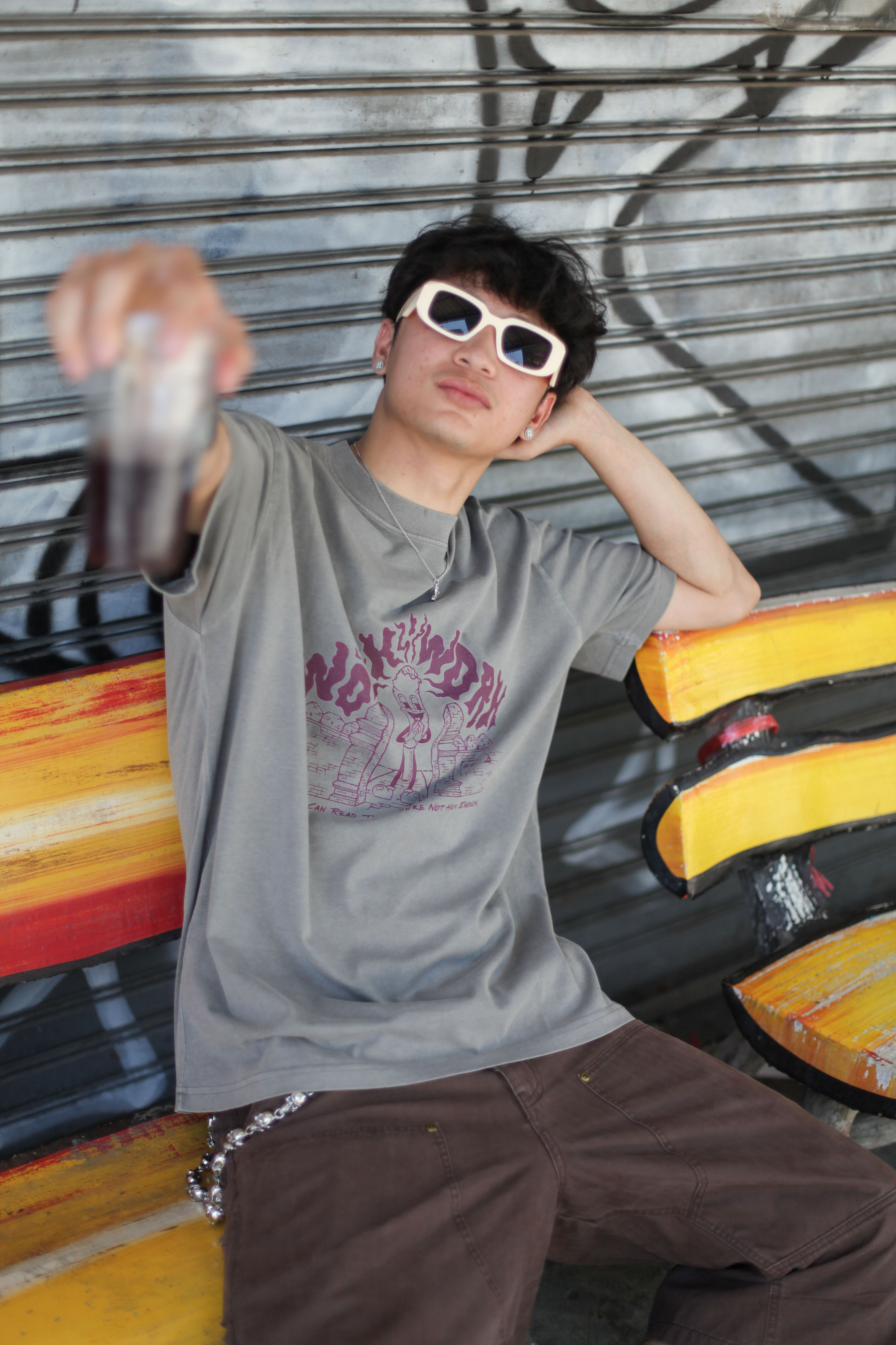 WORKWORK-25SS ”Go Green” 灰色大床木