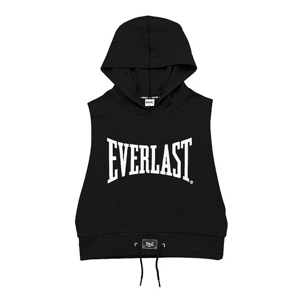 EVERLAST 背心 黑色 拳擊 休閒 連帽背心 女 4122748020