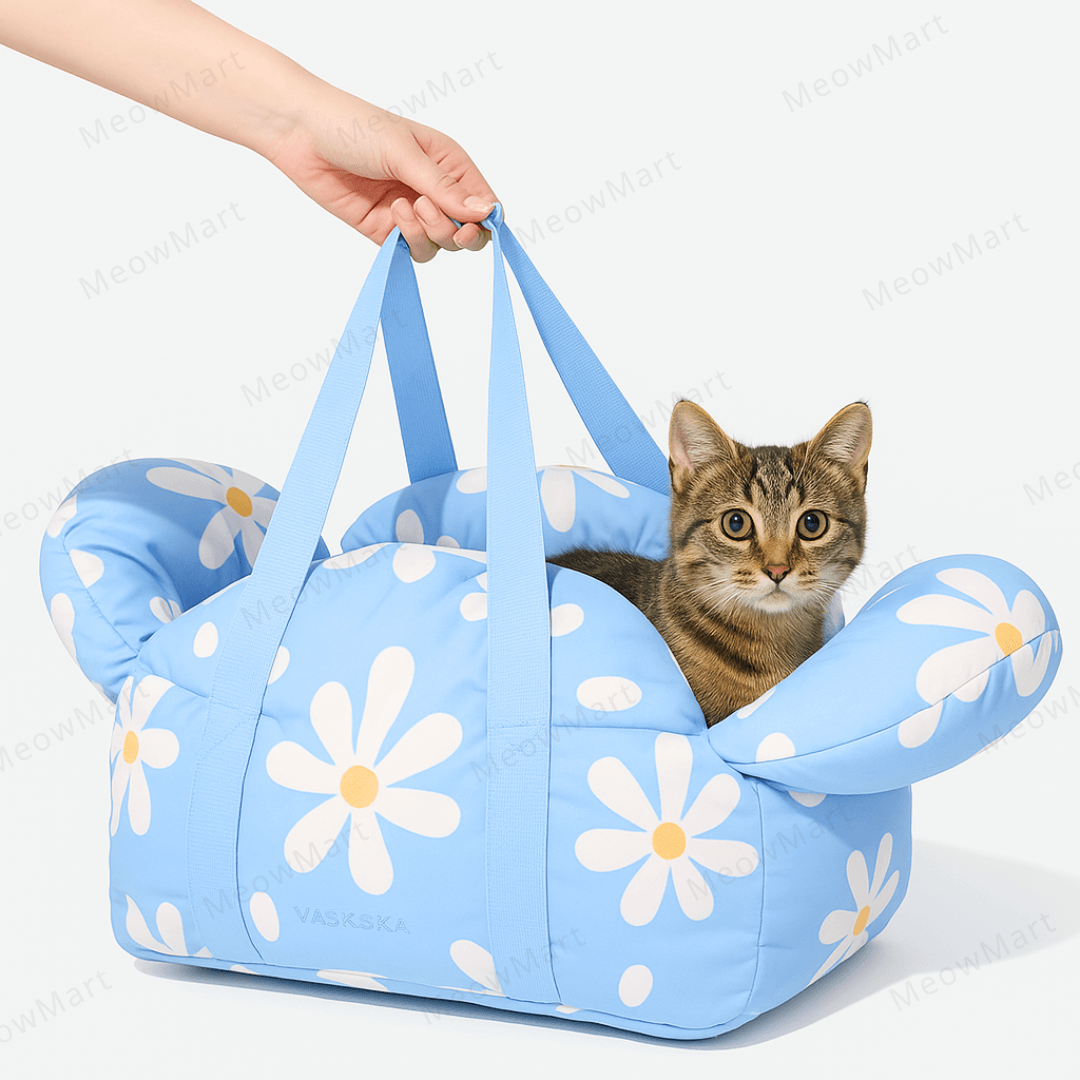 【新品8折】小雛菊防水抗菌寵物外出袋 (可車用)