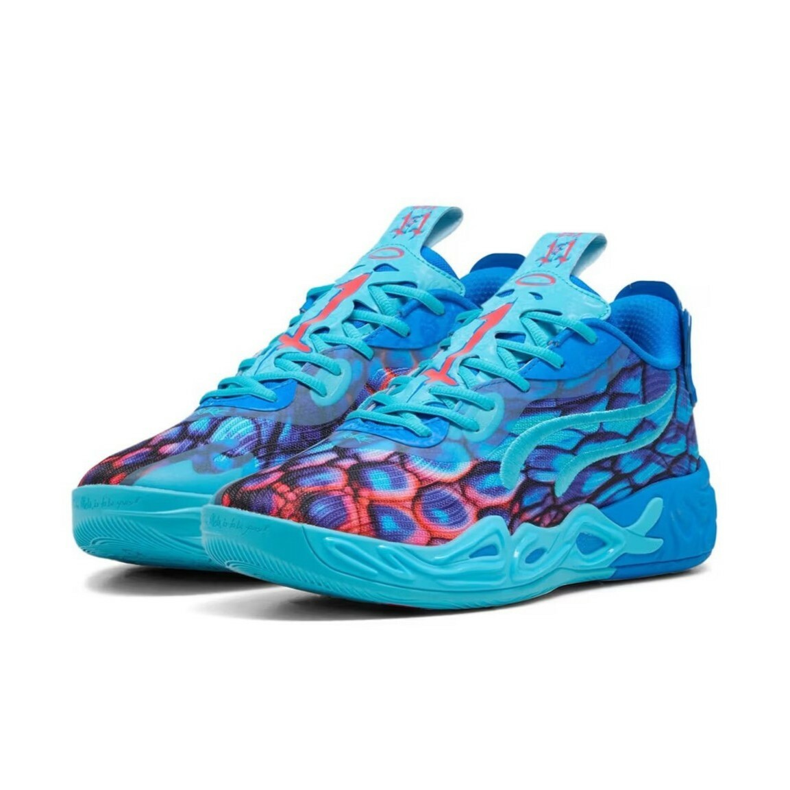 Puma MB.04 Low Alien Skin 紅藍 籃球鞋 311318-01