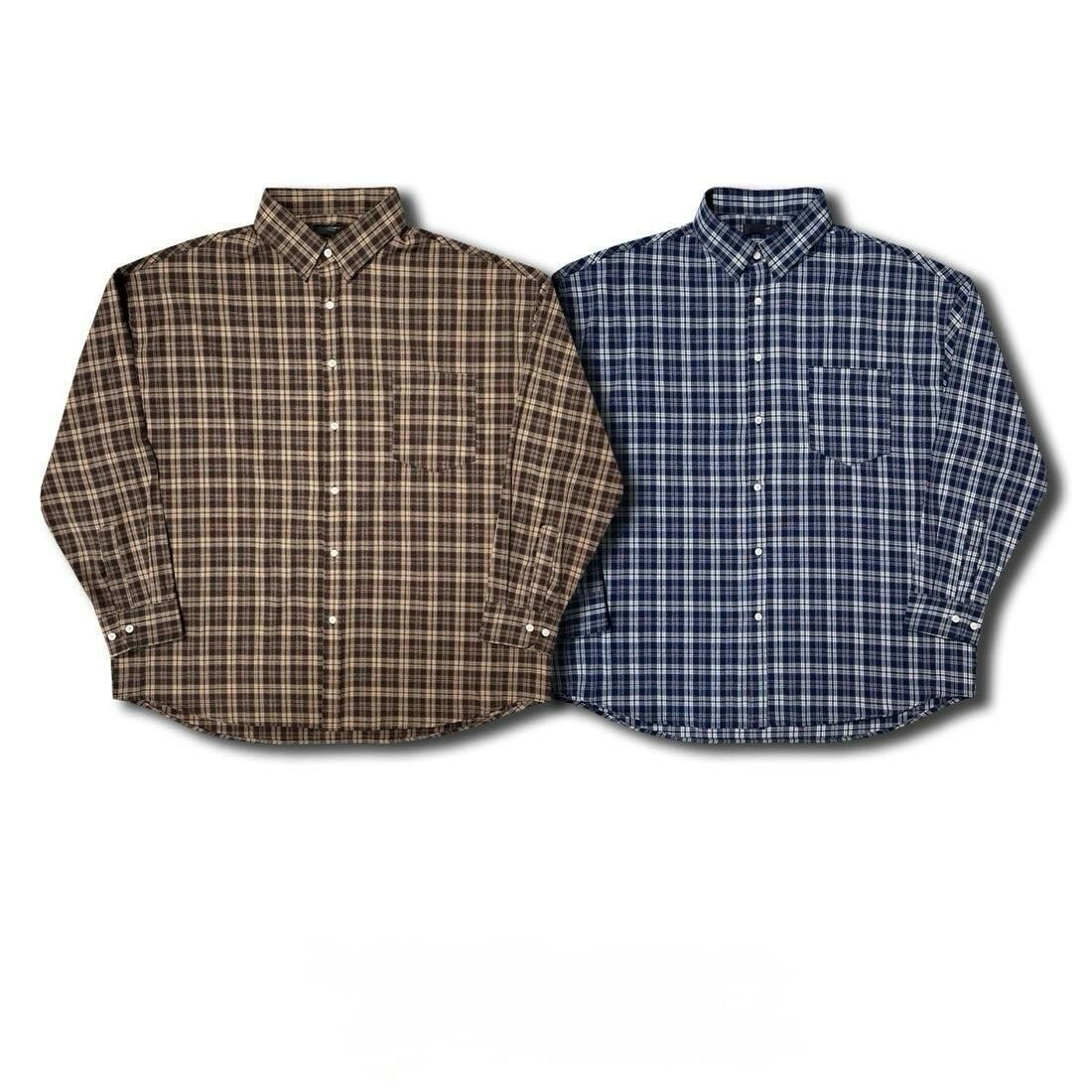 格仔長袖恤衫 TAC-0181S