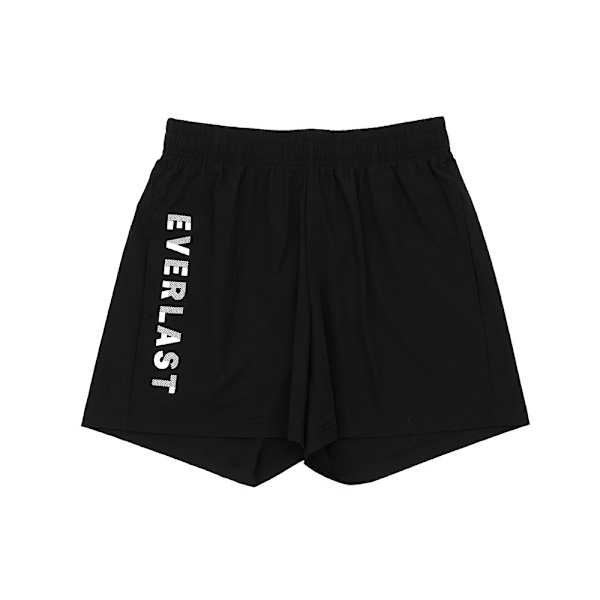 EVERLAST 短褲 黑色 LOGO 運動 風衣短褲 女 4222152120