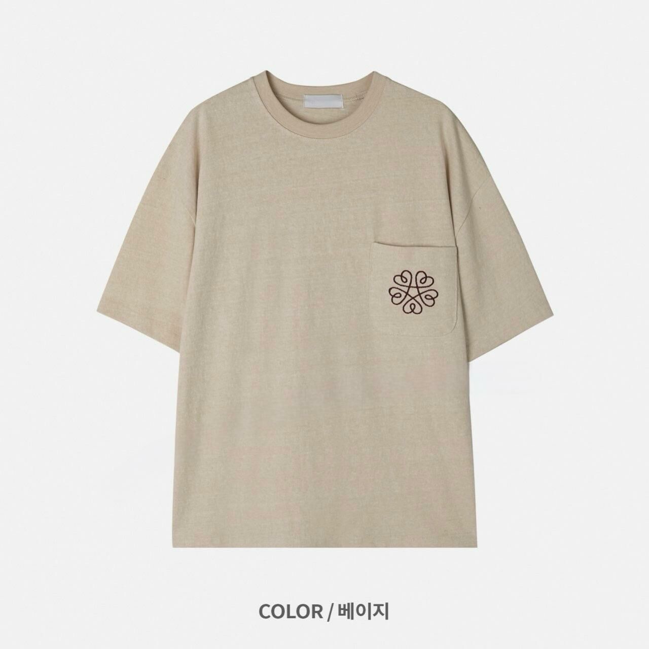 圖案袋口短袖Tee TAC-0182T