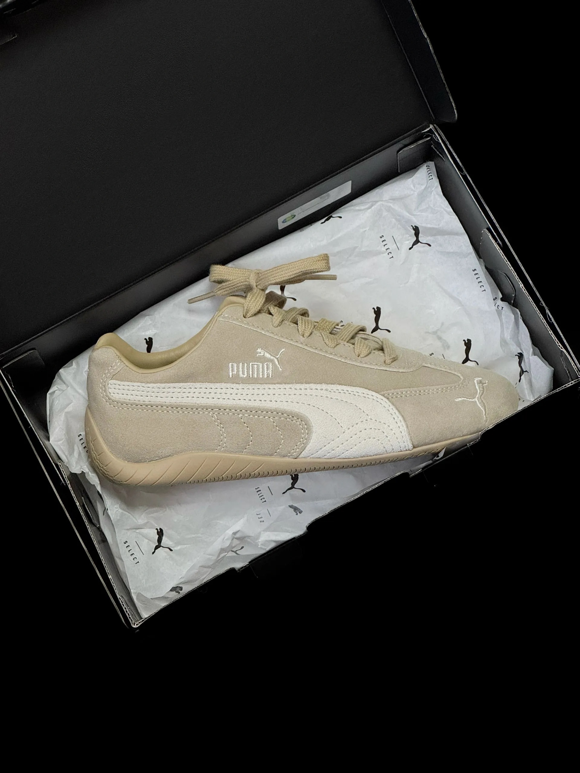 PUMA SPEEDCAT TTF 賽車鞋 奶茶色 米色 米灰 米白 復古 外縫線 男女鞋 403903-02 / 預購