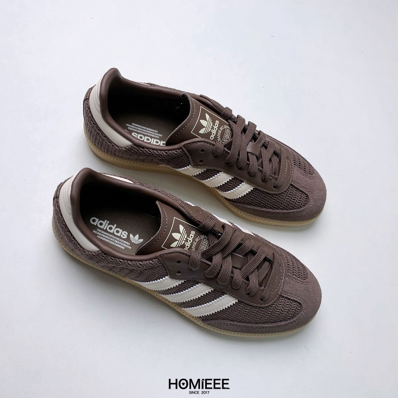 Adidas Originals Samba 德訓鞋 休閒鞋 編織 咖啡 美拉德色 [JI3184]