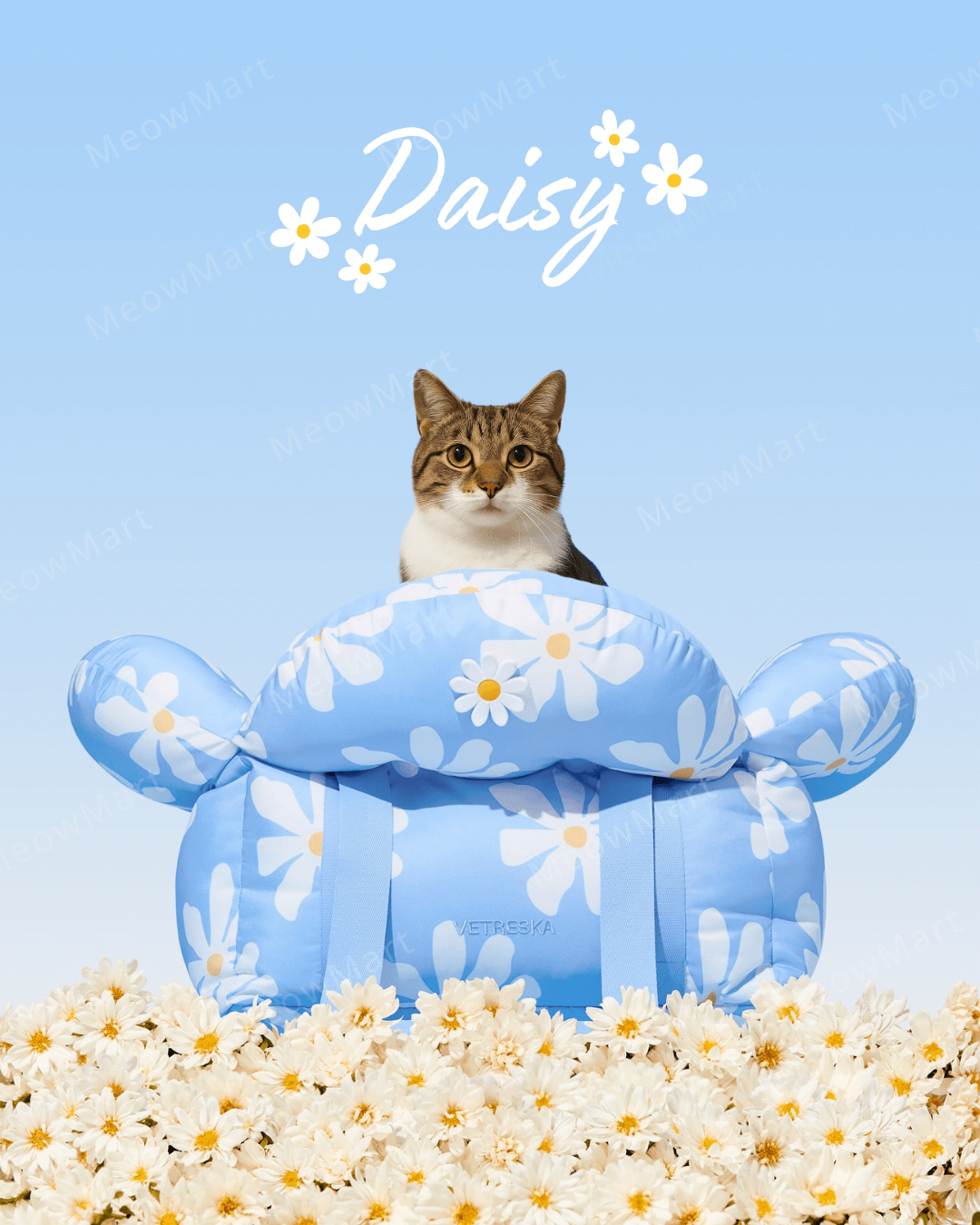 Vetreska 小雛菊防水抗菌寵物外出袋