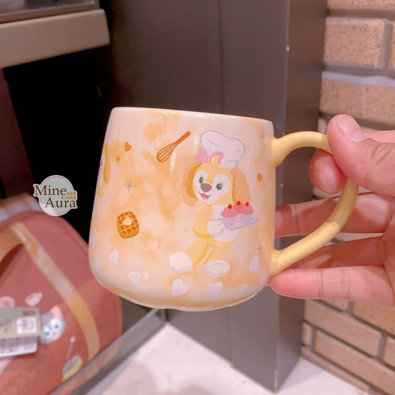 可琦安 餅乾 CookieAnn 金屬浮雕 圖案 陶瓷馬克杯 水杯 -上海迪士尼樂園