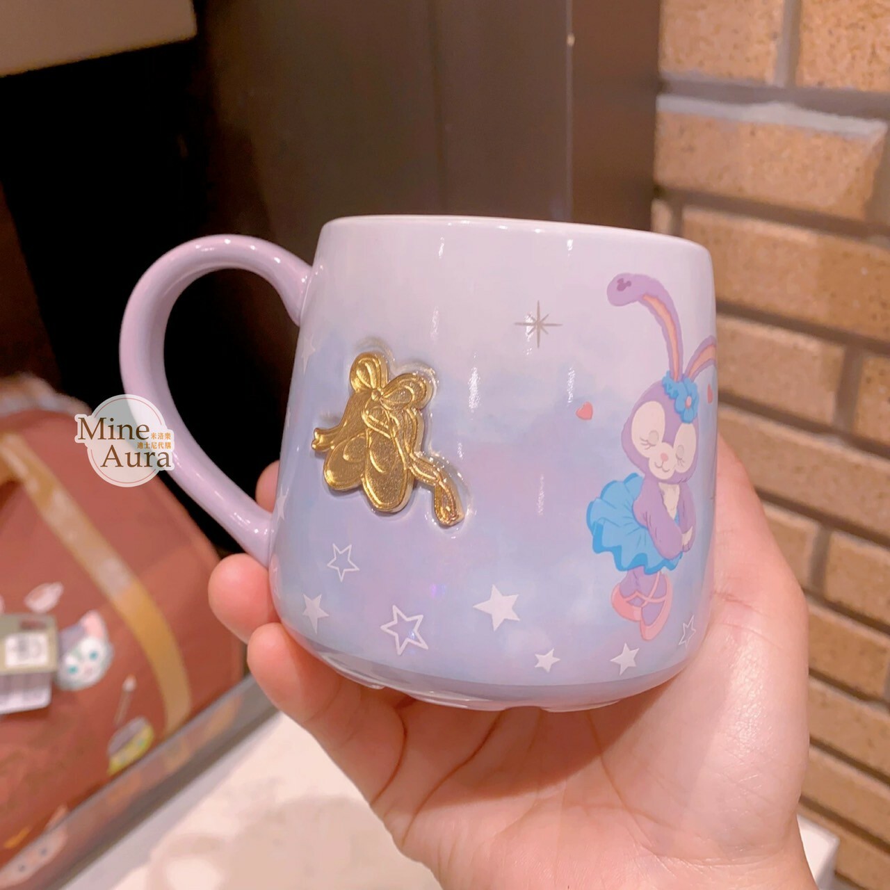 史黛拉露 星黛露 StellaLou 金屬浮雕 圖案 陶瓷馬克杯 水杯 -上海迪士尼樂園