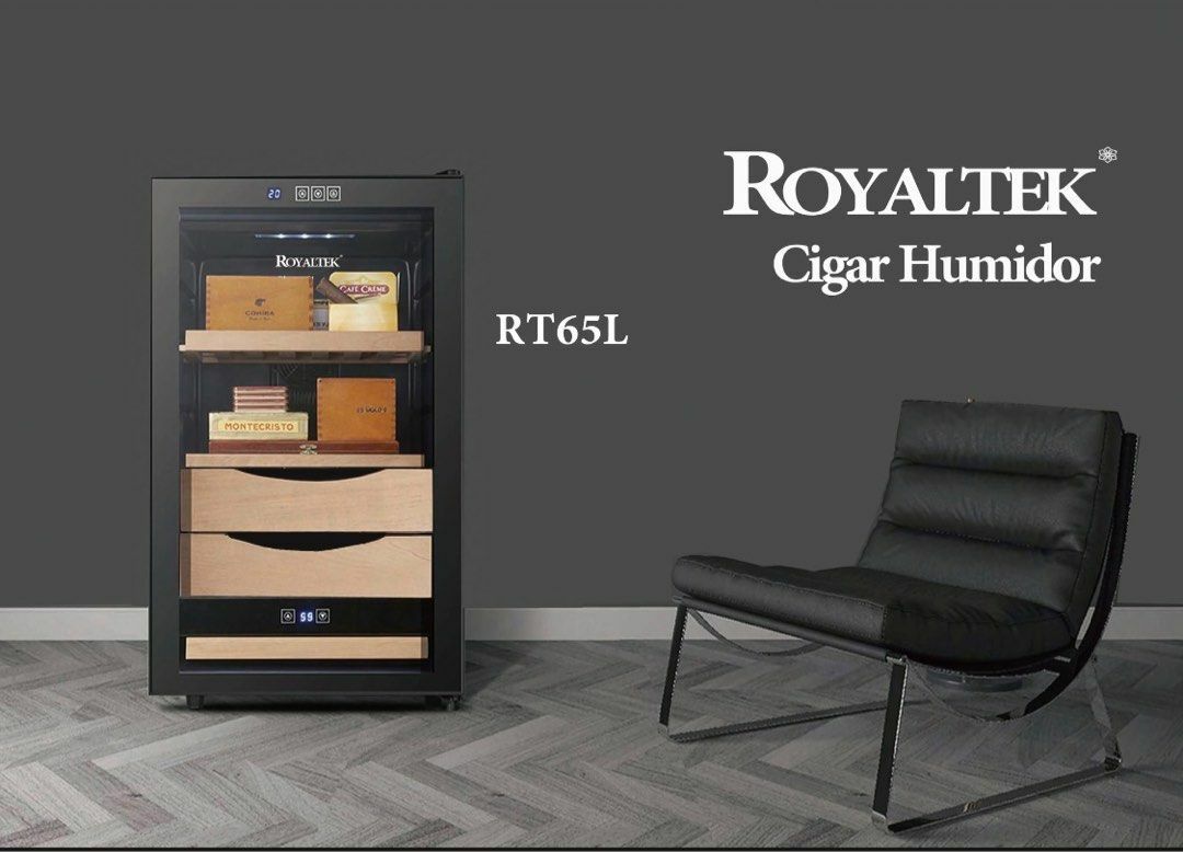 建威 Royaltek    RT65LB‧恆溫恆濕雪茄櫃‧祼養款‧350支‧雪松木內格‧香港行貨,原廠1年保養‧