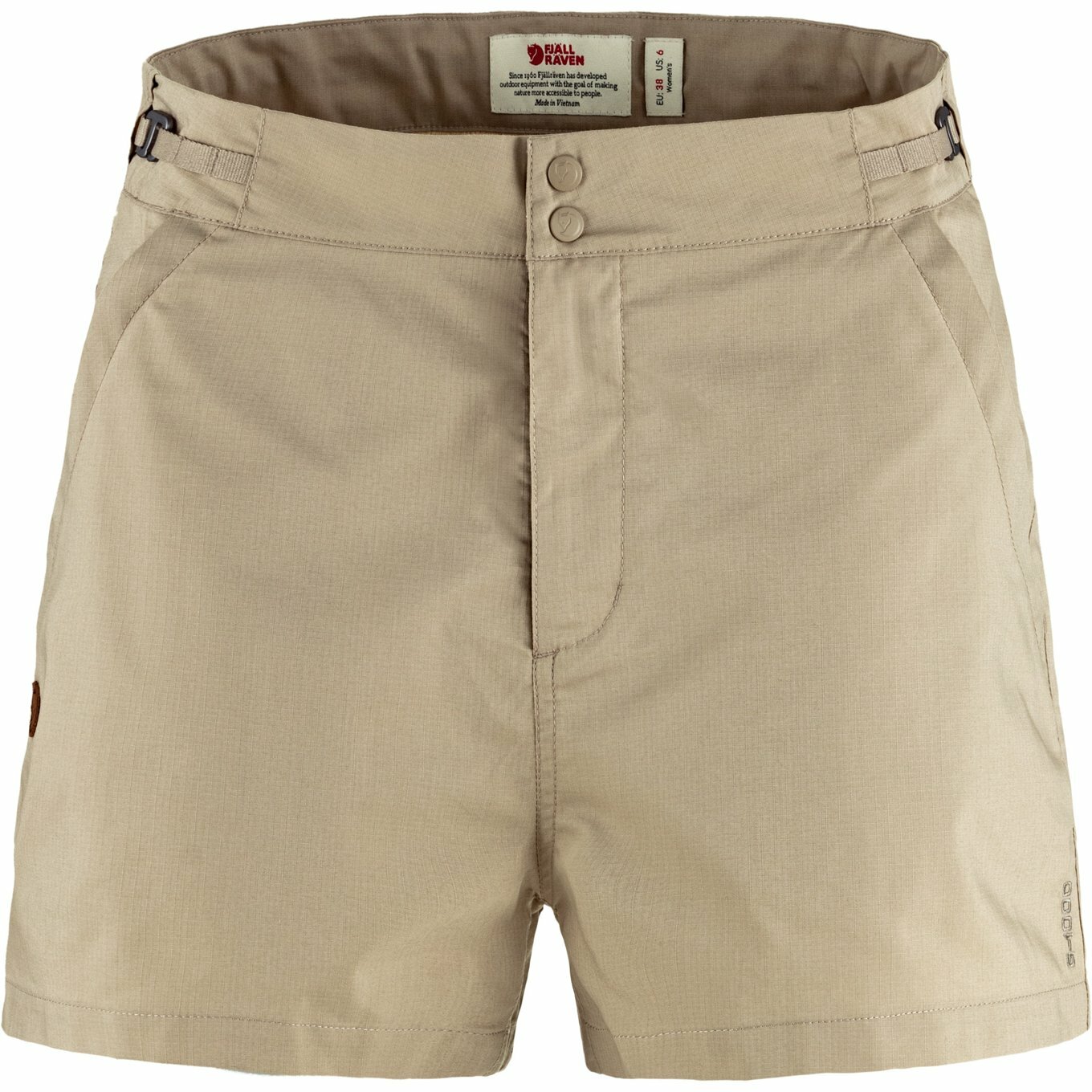 Fjallraven 瑞典北極狐 / 小狐狸 Abisko Hike Shorts W 女款 健行短褲 休閒短褲 F14200178-118 化石 [HappyOutdoor]