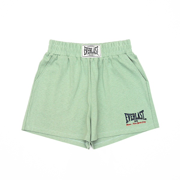 EVERLAST 短褲 蘋果綠 LOGO 棉質 休閒短褲 女 4222150171