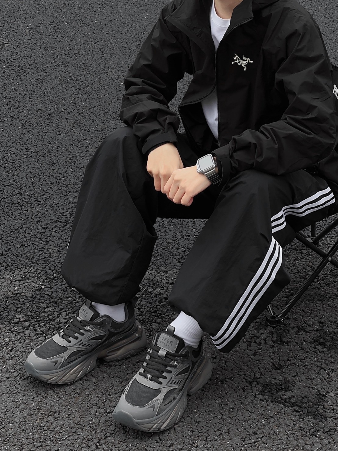 ADIDAS ORIGINALS 三條紋 尼龍梭織降落傘 運動褲 兩色