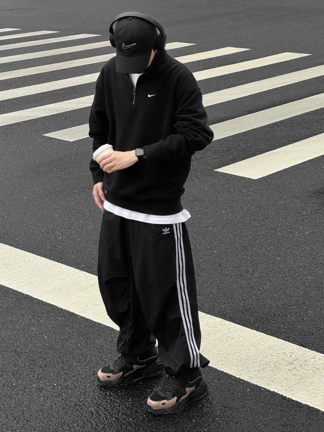 ADIDAS ORIGINALS 三條紋 尼龍梭織降落傘 運動褲 兩色