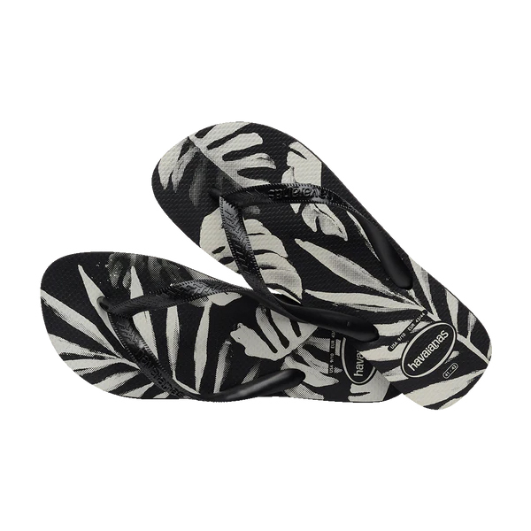 HAVAIANAS 哈瓦仕 ALOHA 黑 葉子 人字拖 夾腳拖 中性 41113551103