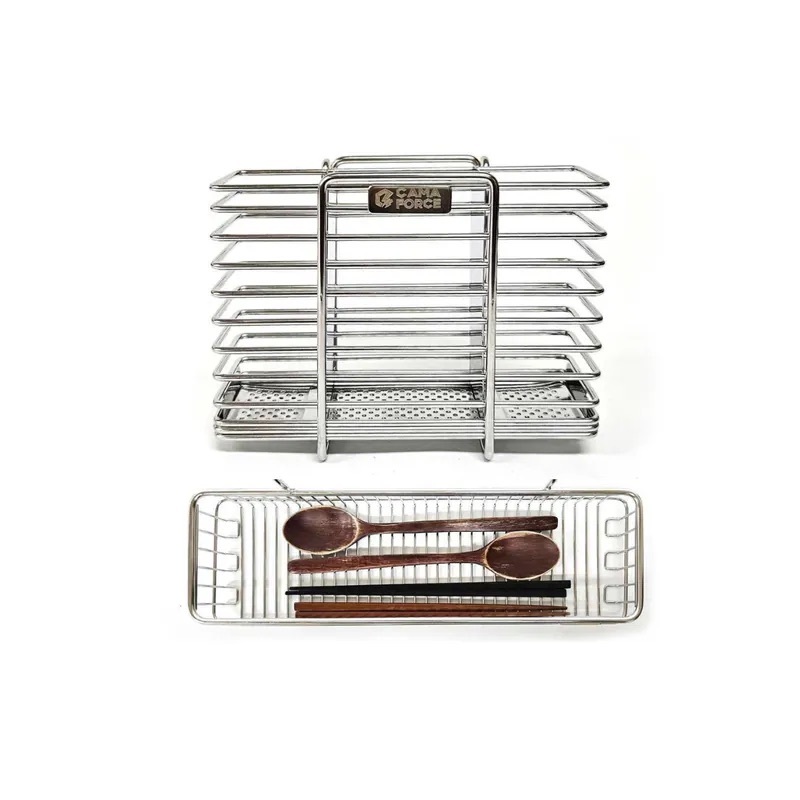 韓國CAMAFORCE Spoon Mesh Tray不鏽鋼IGT配件/橫式碗筷架/直立式碗筷架