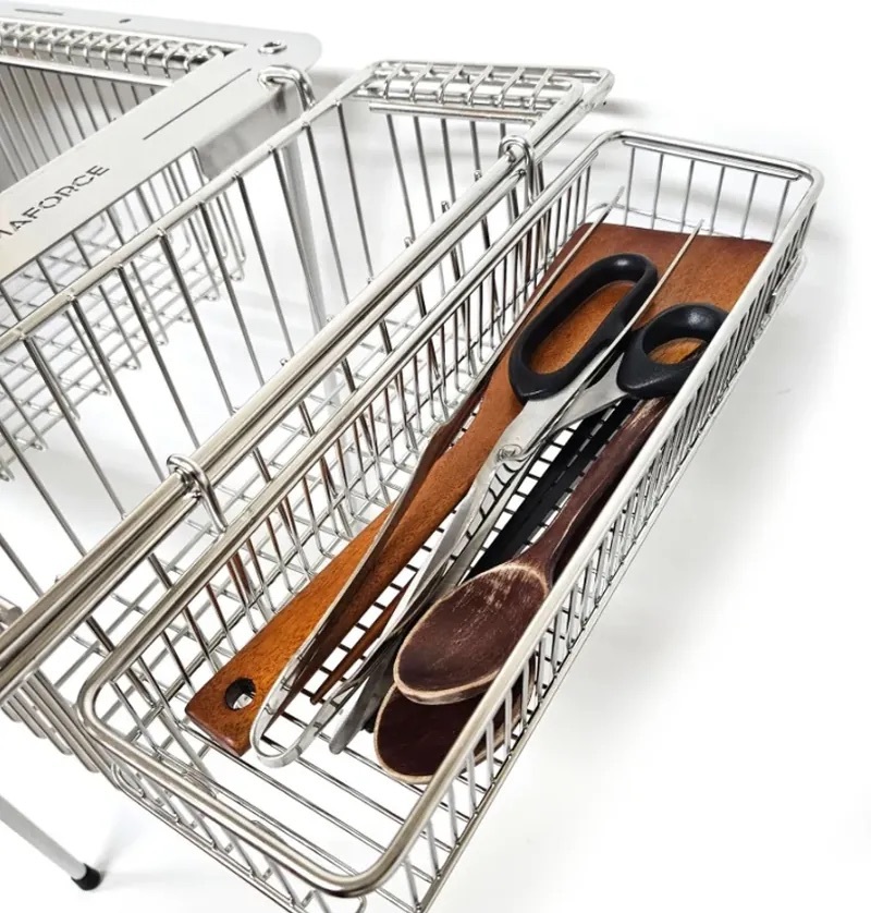 韓國CAMAFORCE Spoon Mesh Tray不鏽鋼IGT配件/橫式碗筷架/直立式碗筷架
