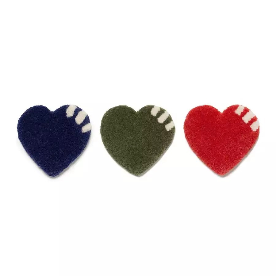 2025SS HUMAN MADE HEART RUG COASTER 愛心 擺飾 杯墊 HM29GD082 現貨