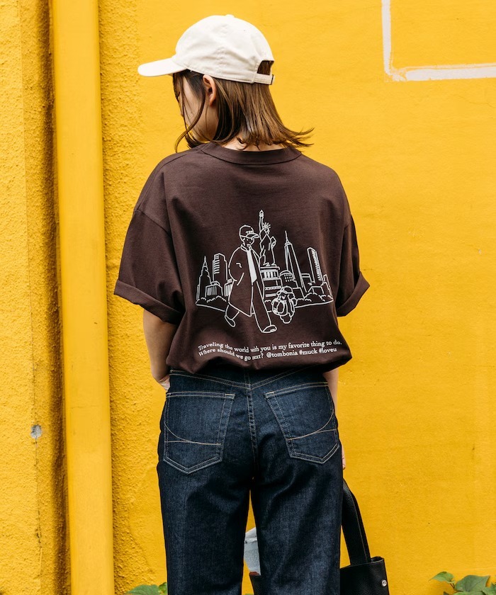 日牌 Freak's Store x tombonia 別注 World Travel with MUCK Pocket Tee