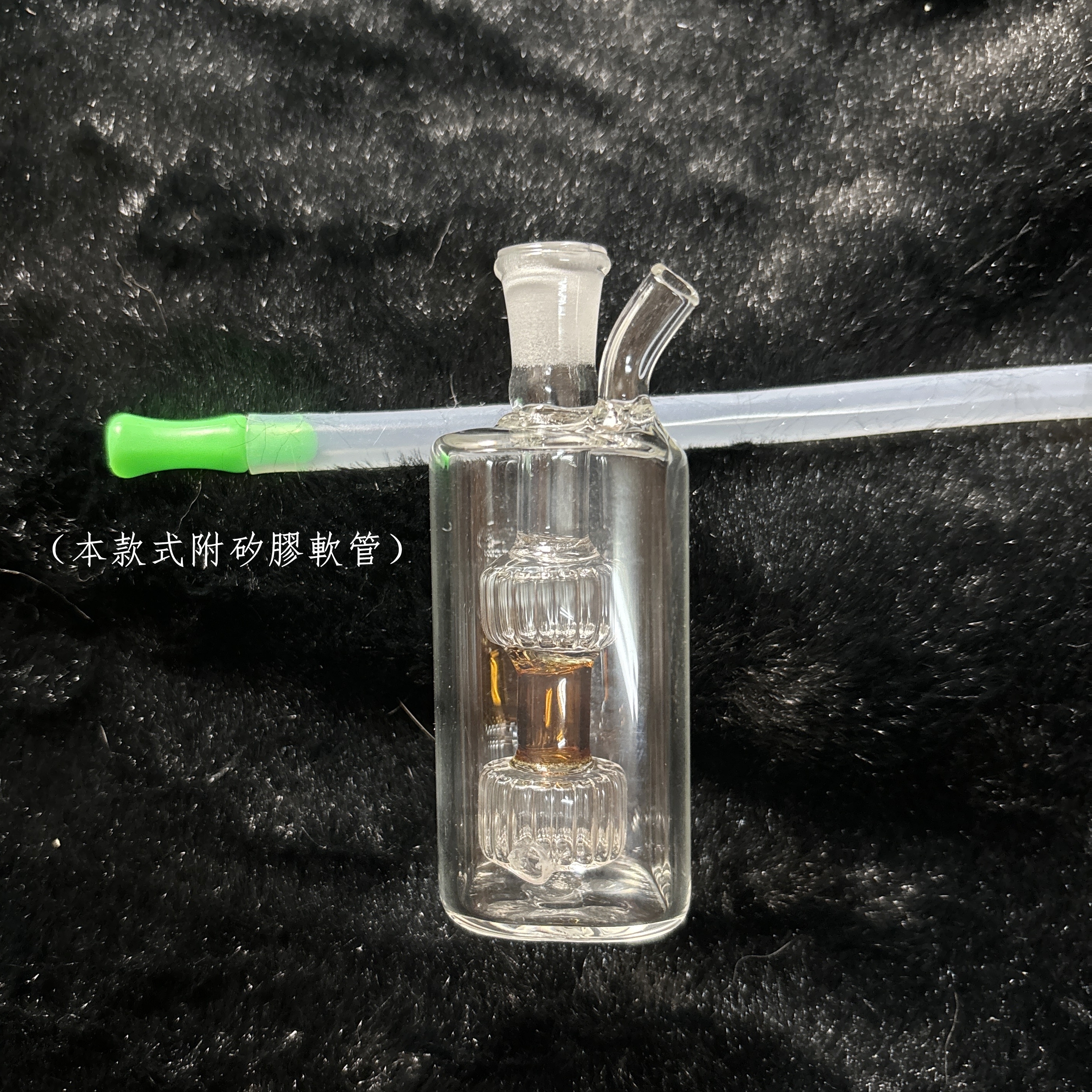 【Bong】美式煙斗、彩色玻璃水壺、迷你便攜、附矽膠軟管