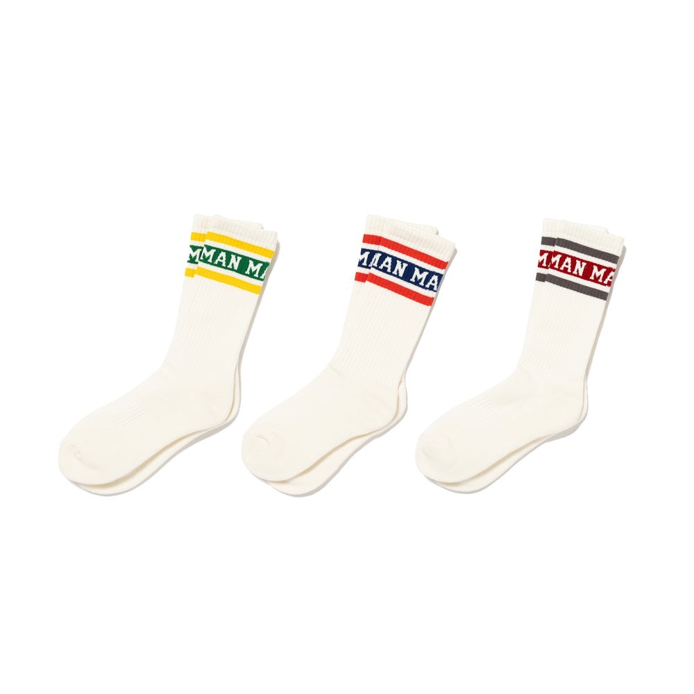 2025SS HUMAN MADE LINE SKATER SOCKS 襪子 條紋 LOGO 現貨 HM29GD059