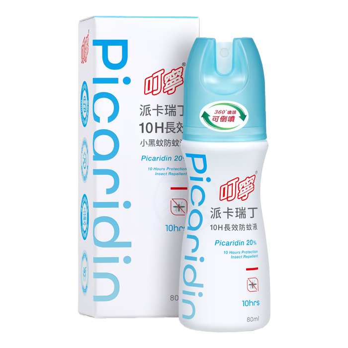叮寧 派卡瑞丁 10H長效小黑蚊防蚊液 80ml