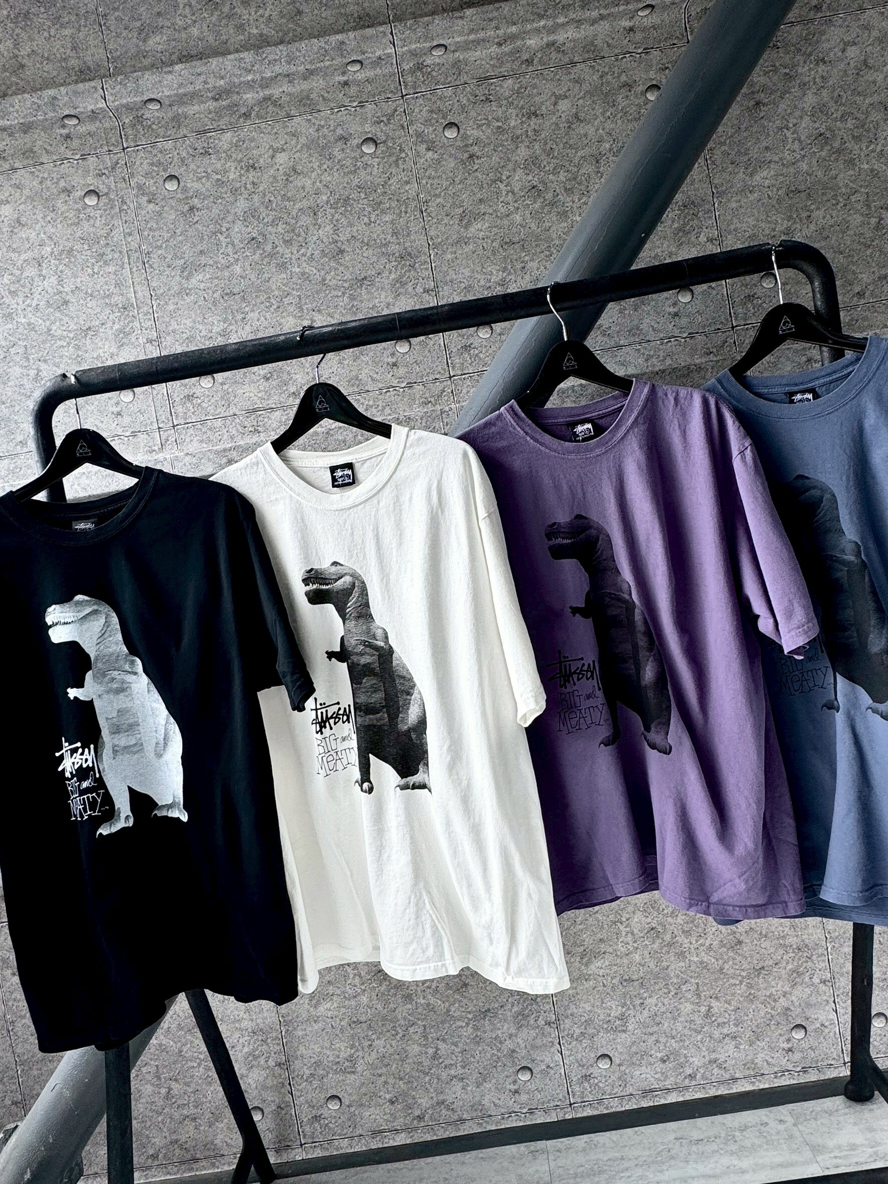 STUSSY BIG MEATY PIG 恐龍印花 短袖 T