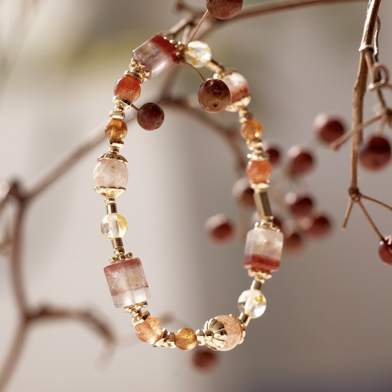 假裝微笑：聚寶盆紅極光｜橙石榴｜黃托帕｜金太陽｜雪花幽靈