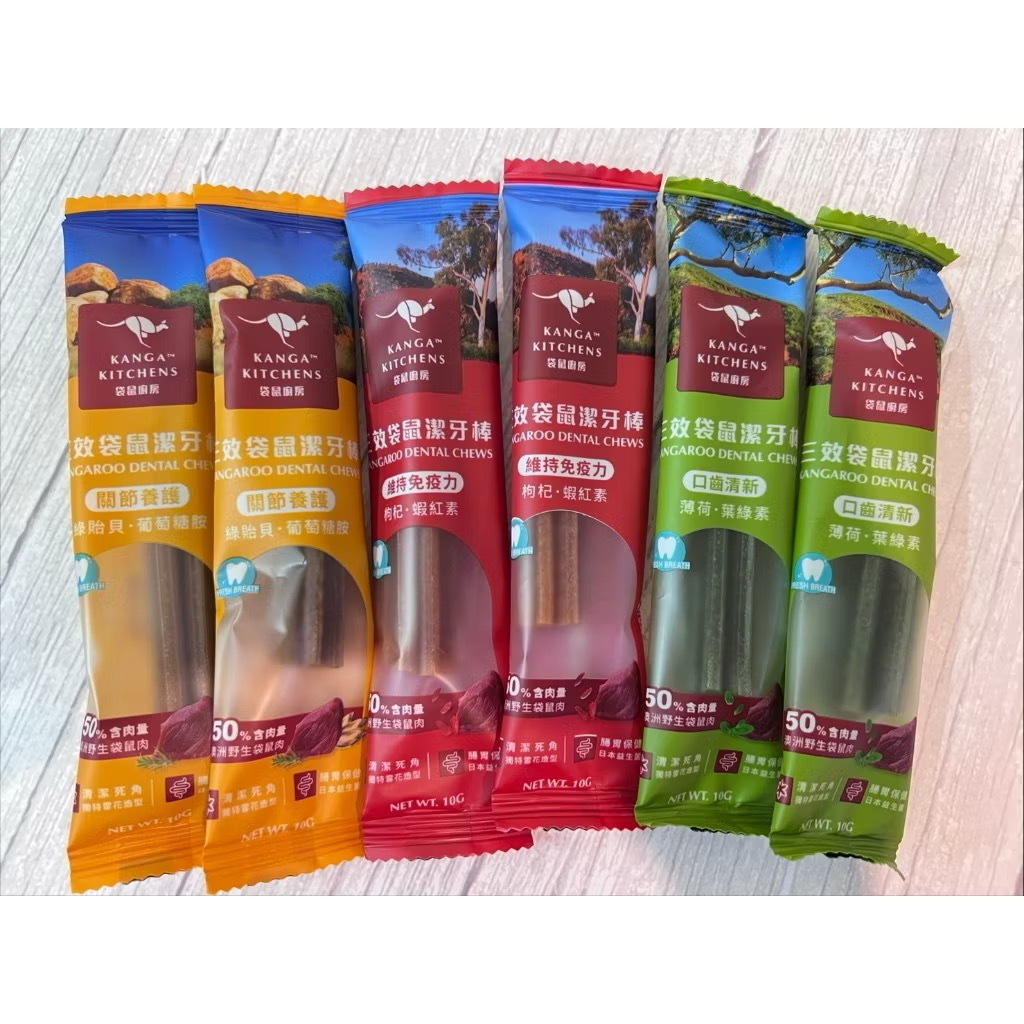 袋鼠廚房 三效袋鼠潔牙棒 單支 & 桶裝