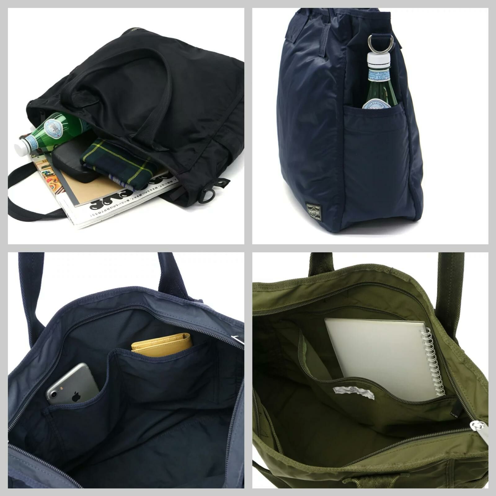 PORTER TOKYO  FRAME，2WAY TOTE BAG (3色)