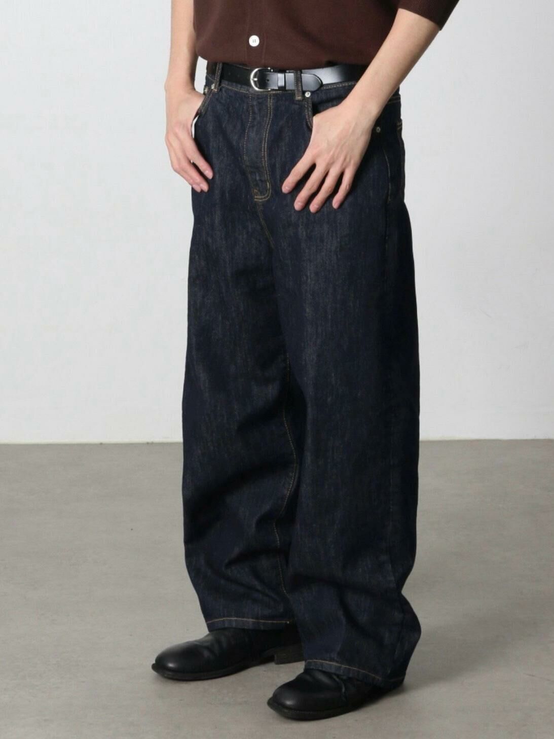 淨色鬆身牛仔褲 TAC-0191J