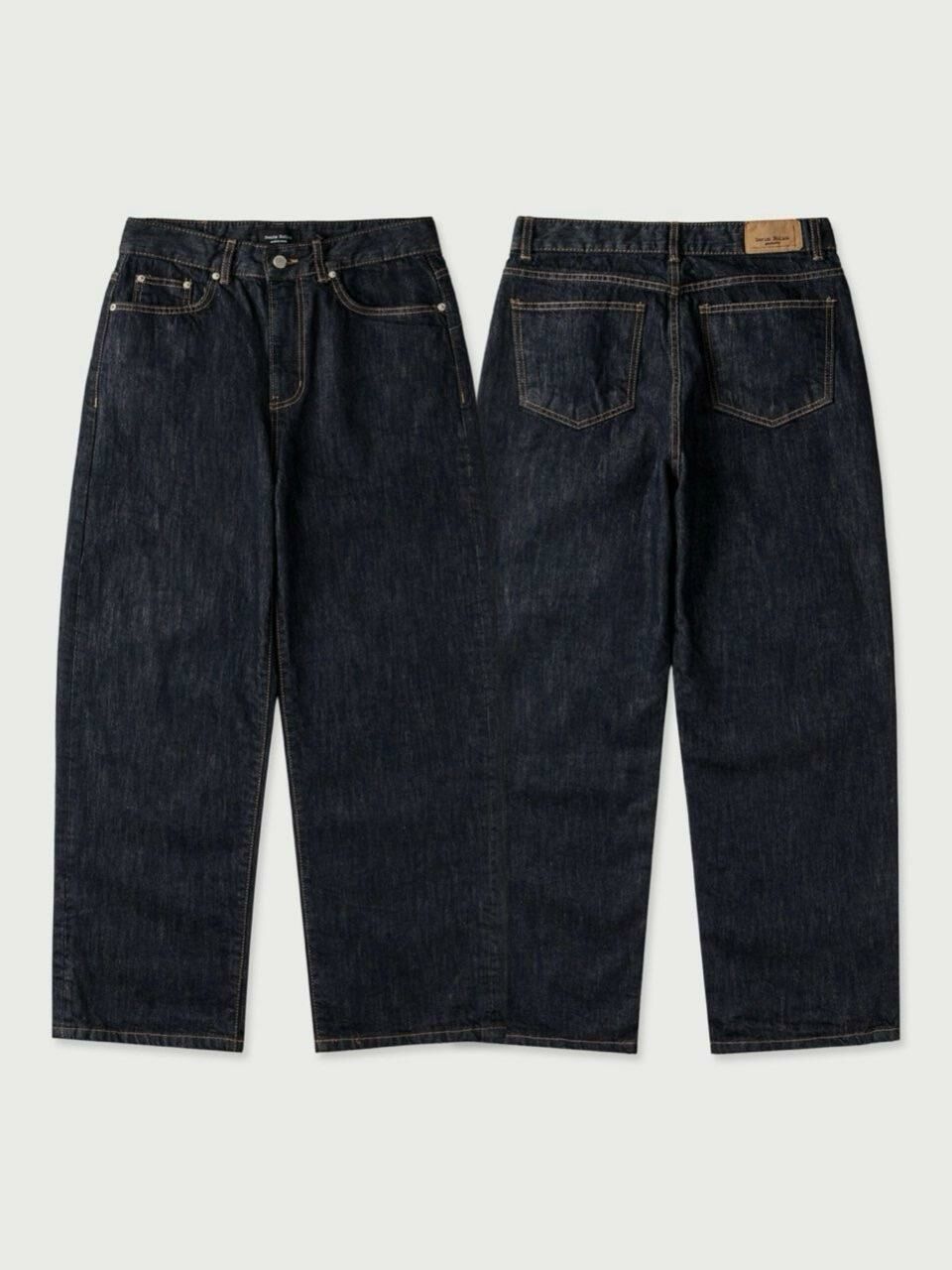 淨色鬆身牛仔褲 TAC-0191J