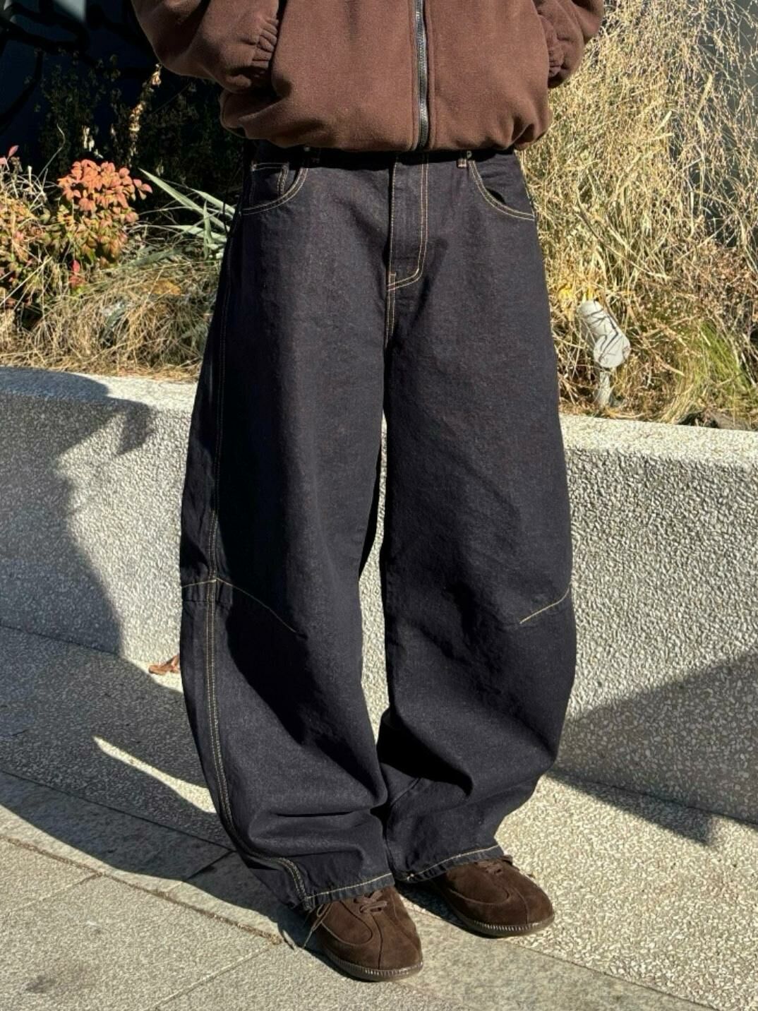 淨色牛仔彎刀褲 TAC-0192J