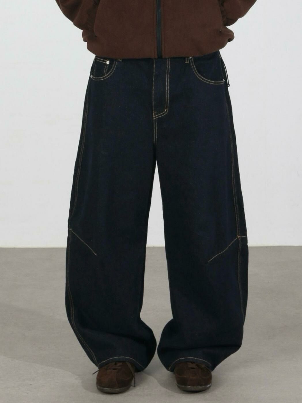 淨色牛仔彎刀褲 TAC-0192J