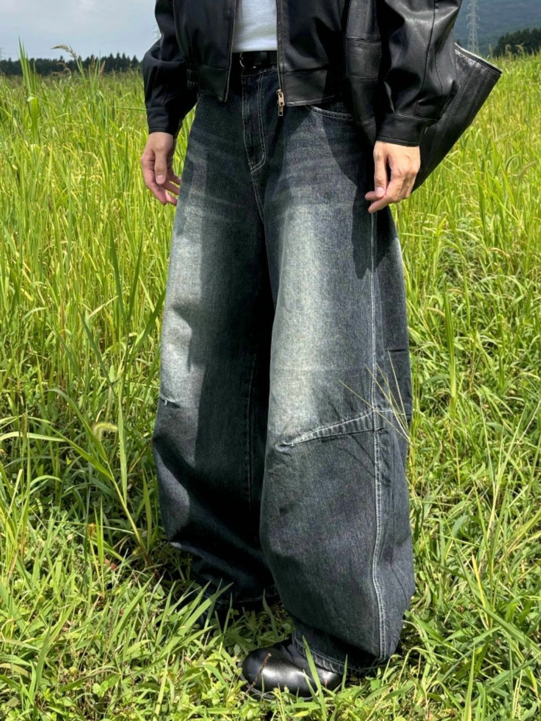 洗水鬆身牛仔褲 TAC-0196J