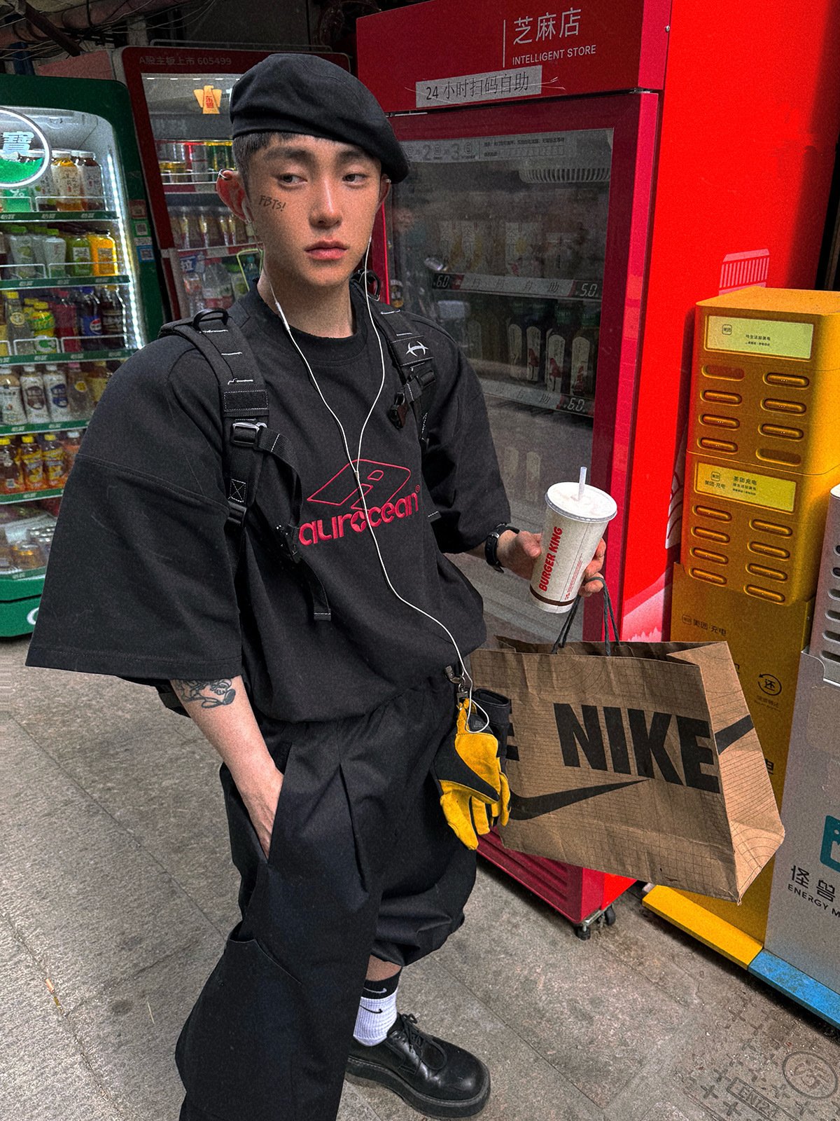 Aurocean 經典紅標 刺繡 短袖