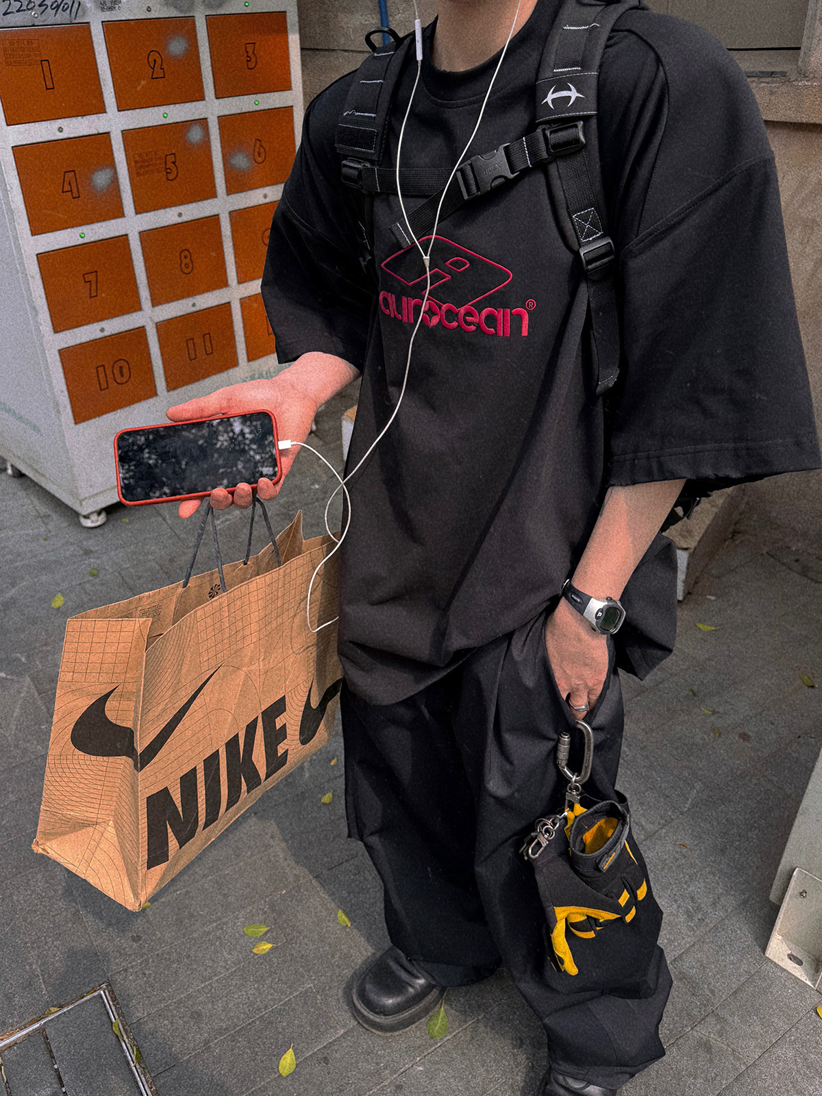 Aurocean 經典紅標 刺繡 短袖