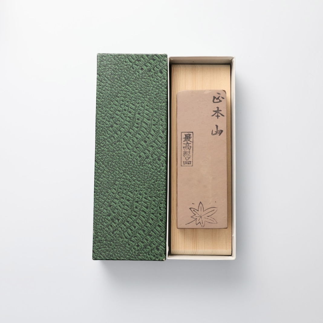 正本山 天然砥石 付木台 No.042K