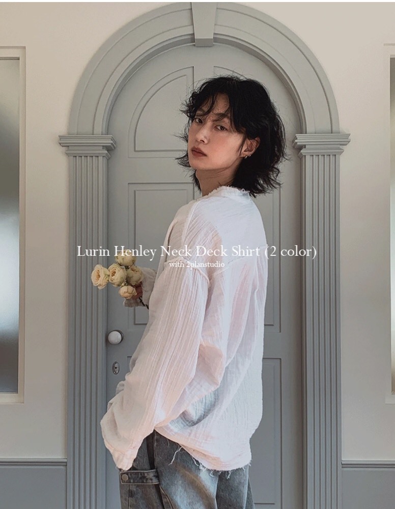 紗布亨利水洗襯衫