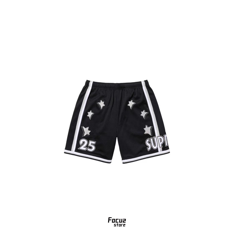 【Focus Store】預購 Supreme SS25 Week8 All Star Basketball Shorts "Black" 黑色 球褲